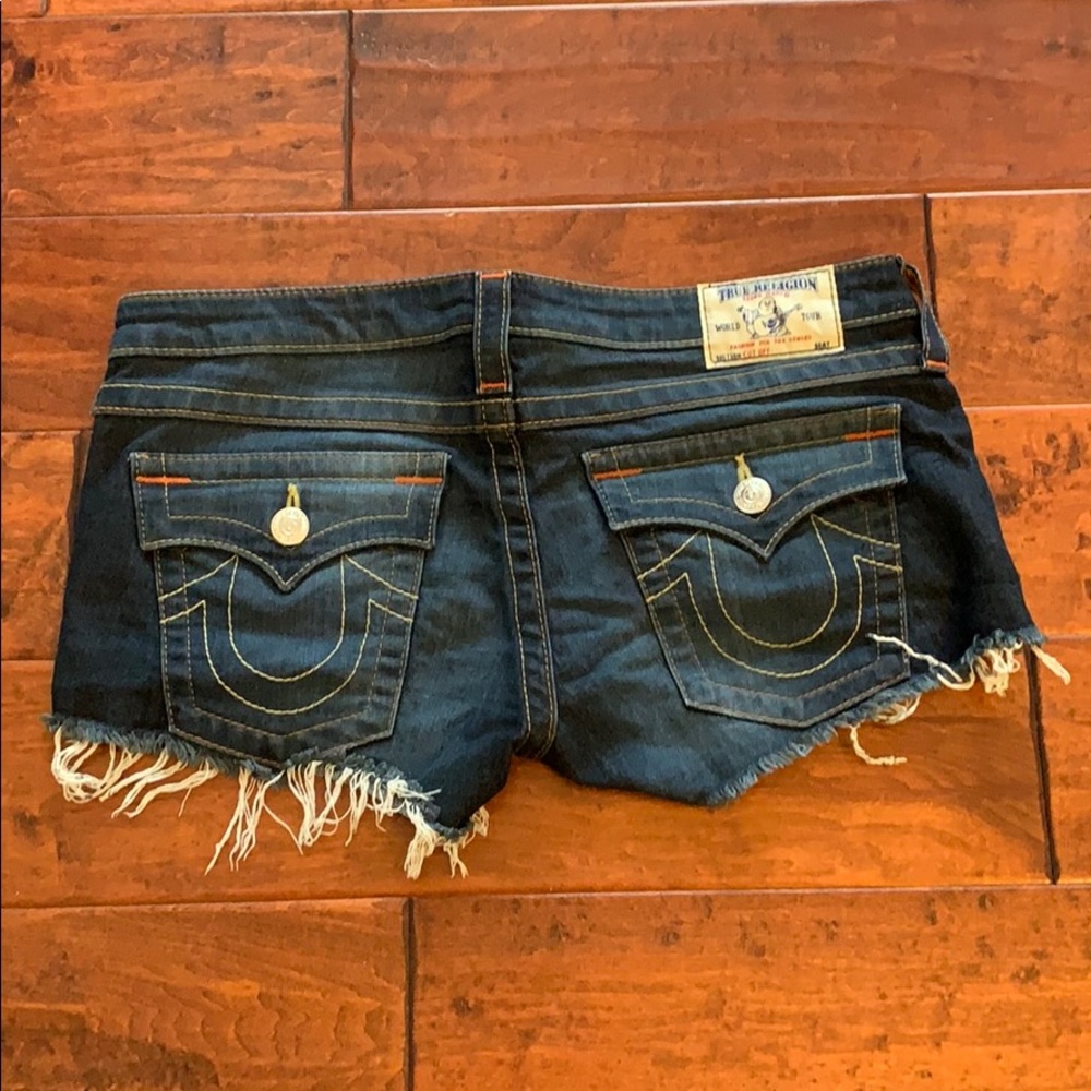 True Religion Cut Off Jean Shorts Size 29